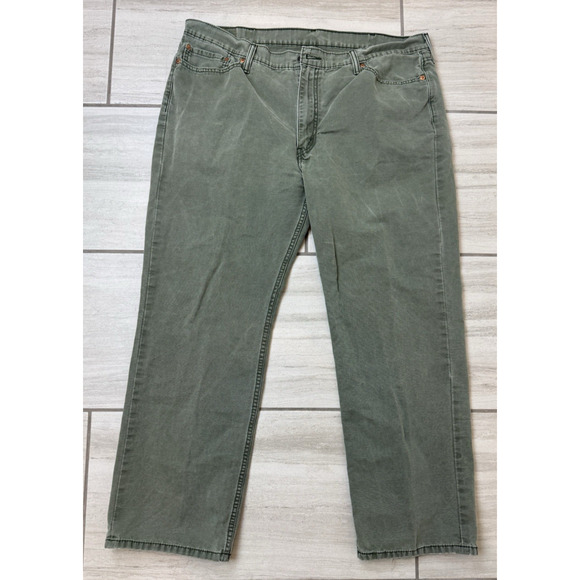 Levi's Other - Levis 514 Straight Leg Pants Men 40x29‎ (actual) Green Khaki Chino Cotton Patina